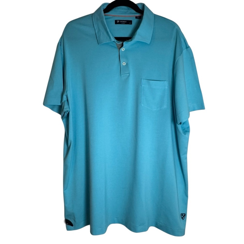 Daniel Cremieux Men’s Turquoise Polo XXL Shirt with Chest Pocket